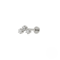 wholesale S925 Sterling Silver 18g Flat Head Push-pin Cartilage Ear Stud, Popular In Europe And America For Ear Piercing-0-6