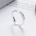 wholesale S925 silver fashion cross-border irregular geometric niche design minimalist style open ring-0-0