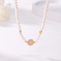 wholesale Silver French Elegant Petite Sunflower Pearl Necklace for Women, Minimalist and Delicate-Rhodonite Natural Freshwater Pearl Bracelet/5.66g&gt;SL010555