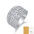 wholesale S925 Silver Time Ballet Ring High-Quality, Amazon Temu Best-Selling Moissanite Ring-0-6