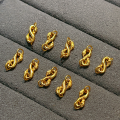 wholesale Metal S925 Gold-Plated Zodiac S/W Clasp Necklace Bracelet Connector DIY Component New Style-0-7
