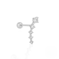 wholesale S925 Sterling Silver Single Row Diamond-Studded Light Luxury Cartilage Ear Piercing,INS-0-6
