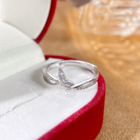 wholesale S925 Sterling Silver Fresh Mermaid Tail Pearl Ring for Women, Summer Ocean Sweet Girly Adjustable Ring-Mermaid Pearl Ring/approx. 1.64g JZ014289