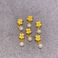 wholesale S925 Silver Pearl Drop Accessories Bracelet Necklace DIY Semi-finished Beading Charms Pendants-0-5