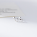wholesale S925 Sterling Silver Fresh Sweet Ins Style Niche Design Exquisite Hollow Heart Earrings M06445-0-3