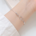 wholesale S925 Sterling Silver Trendy Infinite Love Bracelet for Women, Simple and Versatile, Stylish and Fashionable Accessory, Anniversary and Valentine's Day Gift-0-3