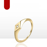 wholesale S925 Sterling Silver Medieval Style Golden Dawn Series Ring European and American Jewelry Moissanite Vintage Ring-Moissanite Ring  US size 7 (domestic size 15)