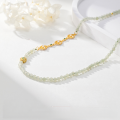 wholesale S925 Sterling Silver New Chinese Style Ruyi Hetian Jade Beaded Necklace, Minimalist Design Round Bead Collarbone Chain High-End Accessory-0-1