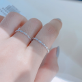 wholesale 999 Sterling Silver Exquisite Twisted Plain Band Ring for Women, Small and Niche Design, Versatile Pinky Ring, Index Finger Ring, Personalized Ring Wholesale-0-3