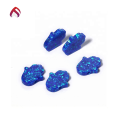 wholesale Metal material, synthetic opal OPAL palm-shaped double-sided fire opal polymer cultured synthetic opal gemstone-0-1