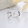 wholesale S925 Sterling Silver Geometric Ina Style Hoop Nose Ring Earrings, Minimalist Korean Version, Versatile and Trendy-0-1