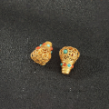 wholesale Gold-Plated S925 Silver Accessories Turquoise Vajra Disciple Beads Cross Vajra Bell Spacer Beads Lotus Pod DIY Ornaments-0-10