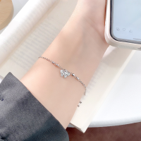 wholesale S925 Sterling Silver Crushed Ice Butterfly Bracelet for Women, Minimalist Luxury Design, Exquisite Gift for Best Friend-Crushed Ice Butterfly Bracelet/Approx. 1.77g&gt;SL010924