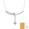 wholesale S925 Silver Pendant New Style Moissanite Necklace Fashion Women's Choker Cross-Border Hot Selling Source Spot Goods-0-6