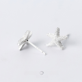wholesale S925 Sterling Silver Starfish Earrings Women Korean Style Small Fresh Cute Sweet Star Ear Jewelry E6824-0-1