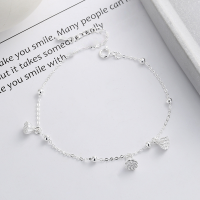 wholesale S925 sterling silver lucky bead spliced lotus pod pendant bracelet, elegant and versatile ins-style accessory for graceful ladies-203SM/approx. 3g>925 silver