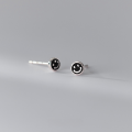 wholesale S925 Sterling Silver Student Small Resin Smiley Ear Studs Exquisite Ins Style Women's Ear Jewelry M03297-0-5