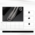 wholesale S925 Sterling Silver Tennis Chain with 3mm Zircon, Fashion Minimalist Cross-Border Factory-0-1