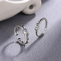 wholesale Sterling Silver Ring Women's Thai Silver New Style Fashion Personalized Vintage European and American Minimalist Style-0-0