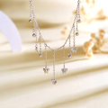 wholesale S925 Sterling Silver Light Luxury Tassel Butterfly Necklace for Women, Small and Unique, High-End Fashion, Elegant and Glamorous, Chanel-Style Collarbone Chain-0-0