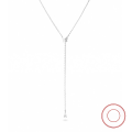wholesale 925 Sterling Silver Zircon Butterfly Chain Tassel Necklace Sweet and Cute Niche Design Sense Collarbone Chain-0-4