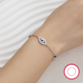 wholesale 925 Sterling Silver Evil Eye Zircon Bracelet, Light Luxury High-End European and American Foreign Trade Jewelry Wholesale for Women-0-3