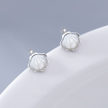 wholesale S925 Sterling Silver Maker Shell Ear Studs for Women, Trendy Design Earrings, Valentine's Day Gift for Girlfriend-0-1