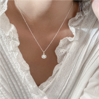 wholesale S925 Silver Fresh Sweet Ins Style Niche Design Unique Shell Pearl Pendant Necklace Y02129-S925 silver necklace silver 925 silver