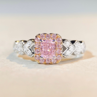 wholesale S925 Silver Ring with Cute Pink Diamond, Ins Style, Simple and Luxurious, High Carbon Diamond Ring Wholesale, Women's Ring-Yellow Diamond-CBJZ351 7