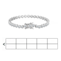 wholesale Stainless steel minimalist and luxurious square geometric clasp bracelet with diamond accents, European and American fashion, versatile and elegant women's accessory-0-13