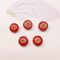 wholesale S925 gold-plated silver fittings with natural red agate cube bead charms for DIY handmade bracelet and necklace strand accessories-0-5