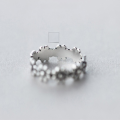 wholesale S925 Silver Nalan Women's Vintage Ethnic Style Thai Silver Flower Ring Sweet Tail Ring J1134-0-3